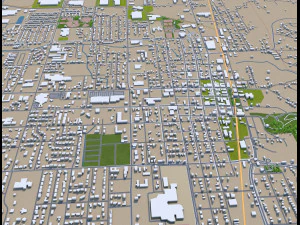 rogers city arkansas usa 30km 3D Model
