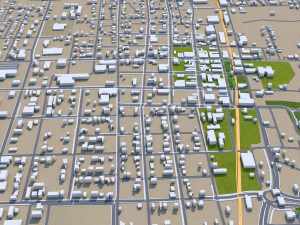 rogers city arkansas usa 30km 3D Model