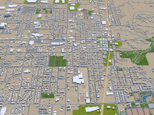 rogers city arkansas usa 30km 3D Model
