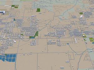 rogers city arkansas usa 30km 3D Model