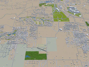 rogers city arkansas usa 30km 3D Model