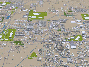 rogers city arkansas usa 30km 3D मॉडल