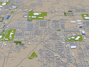 rogers city arkansas usa 30km 3D Model