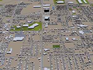 rogers city arkansas usa 30km 3D मॉडल
