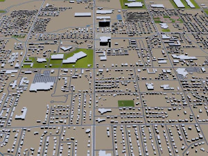 rogers city arkansas usa 30km 3D Model