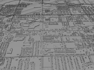 rogers city arkansas usa 30km 3D Model