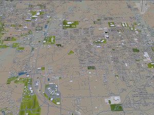 rogers city arkansas usa 30km 3D Model