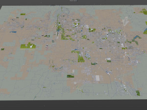 rogers city arkansas usa 30km 3D मॉडल