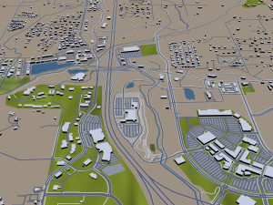 rogers city arkansas usa 30km 3D मॉडल