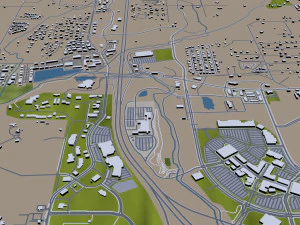 rogers city arkansas usa 30km 3D Model
