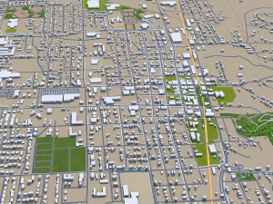 rogers city arkansas usa 30km 3D मॉडल