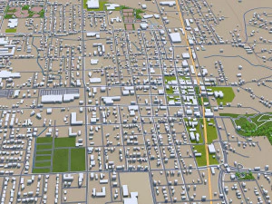 rogers city arkansas usa 30km 3D Model