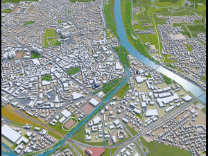 rosenheim city germany 20km 3D Model