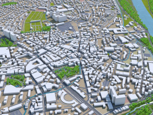 rosenheim city germany 20km 3D Model