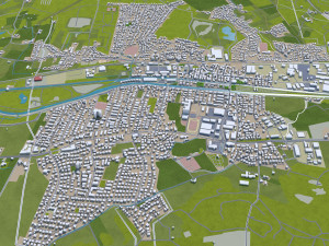 rosenheim city germany 20km 3D Model