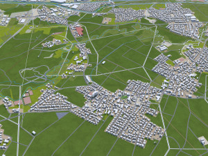 rosenheim city germany 20km 3D Model