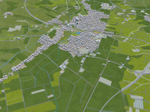 rosenheim city germany 20km 3D Model