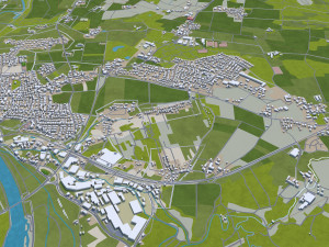 rosenheim city germany 20km 3D Model