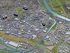 rosenheim city germany 20km 3D Model