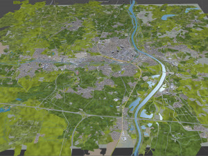 rosenheim city germany 20km 3D Model