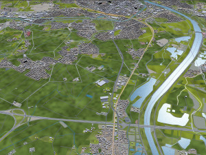 rosenheim city germany 20km 3D Model