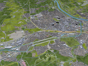 rosenheim city germany 20km 3D Model