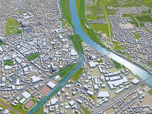 rosenheim city germany 20km 3D Model