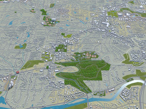 roswell city georgia usa 40km Model 3D