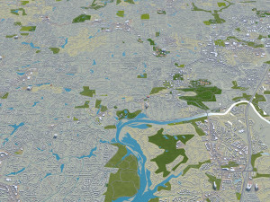 roswell city georgia usa 40km Model 3D