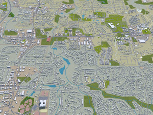 roswell city georgia usa 40km Model 3D
