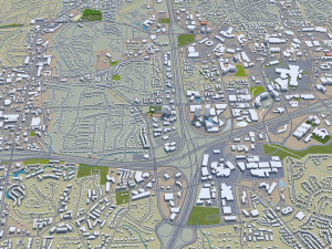roswell city georgia usa 40km Model 3D