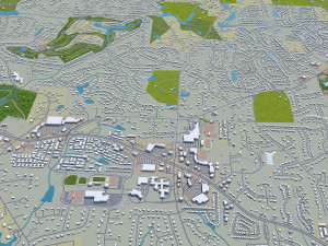 roswell city georgia usa 40km Model 3D