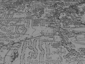roswell city georgia usa 40km Model 3D