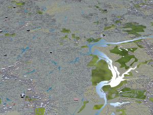 roswell city georgia usa 40km Model 3D
