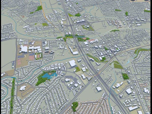 round rock city texas 30km 3D Model
