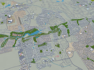 round rock city texas 30km 3D Model