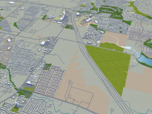 round rock city texas 30km 3D Model