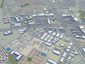 round rock city texas 30km 3D Model