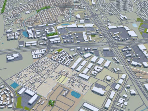 round rock city texas 30km 3D Model
