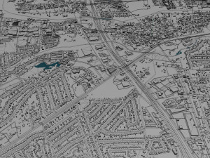 round rock city texas 30km 3D Model