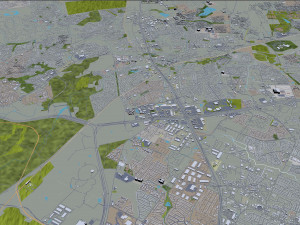 round rock city texas 30km 3D Model