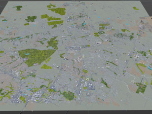 round rock city texas 30km 3D Model