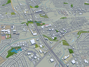 round rock city texas 30km 3D Model