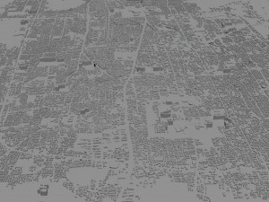 saga city japan 50km 3D Model