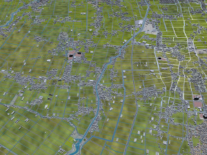 saga city japan 50km 3D Model