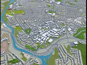 saint catharines city ontario canada 25km 3D Model