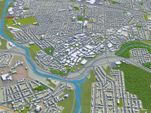 saint catharines city ontario canada 25km 3D Model