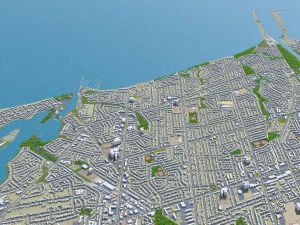 saint catharines city ontario canada 25km 3D Model