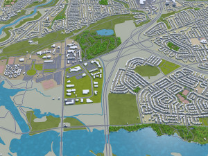 saint catharines city ontario canada 25km Modello 3D