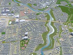 saint catharines city ontario canada 25km Modello 3D